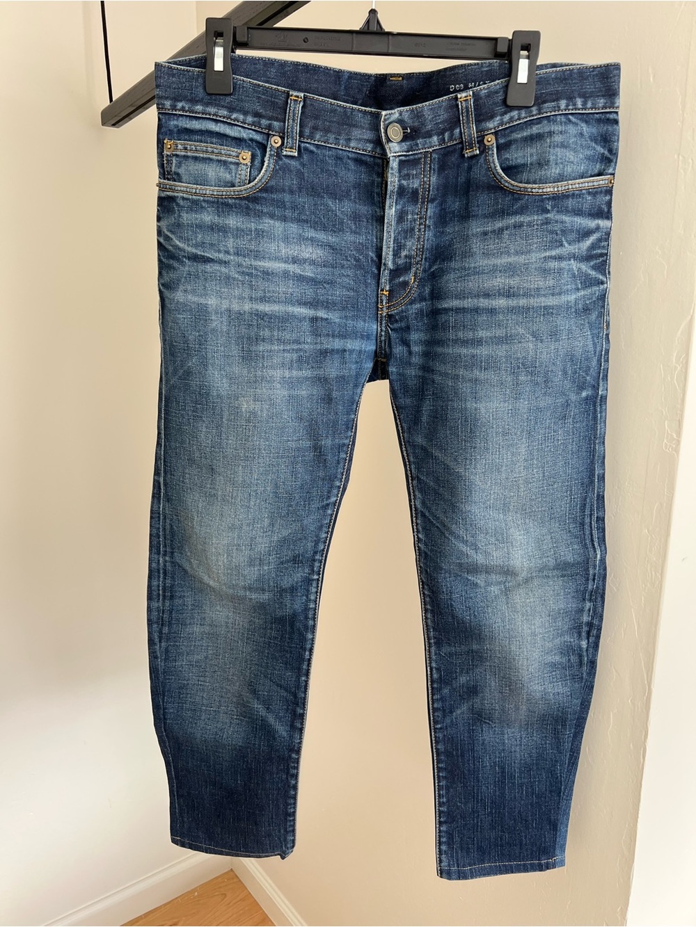 Saint Laurent Slim Straight Indigo Blue Jeans